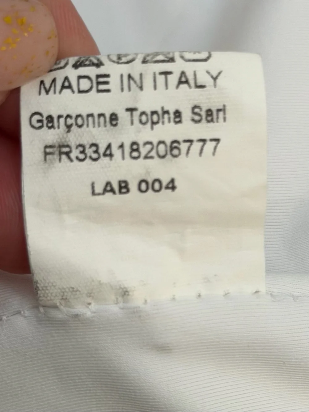 GARCONNE Made In Italy White One Piece Sequin Ruffle Swimsuit Size S/M $685 NEW